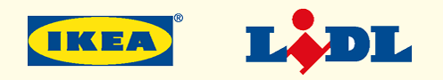 IKEA und LIDL Logo